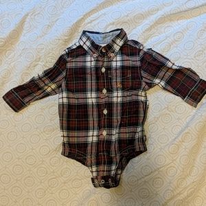 💖5 for $20💖 plaid button diaper shirt